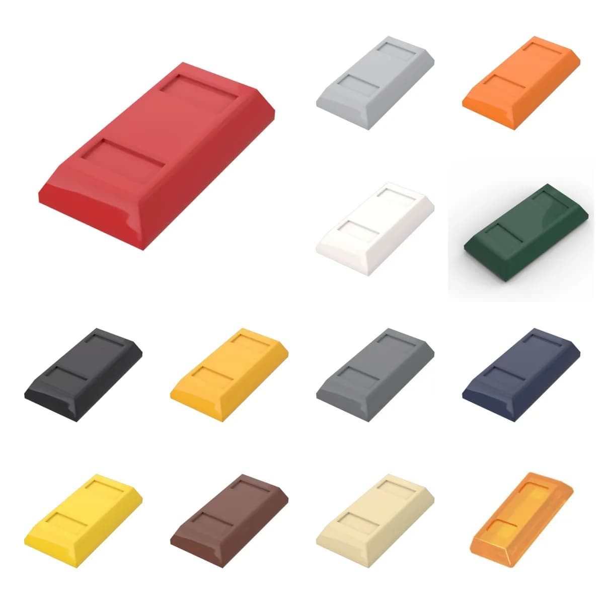 50 pz 99563 Piastrella Speciale 1x2 Lingotto Bar Edifici Blocchi Giocattoli Per I Bambini Compatibile Educativo Formato Creativo FAI DA TE MOC Regalo