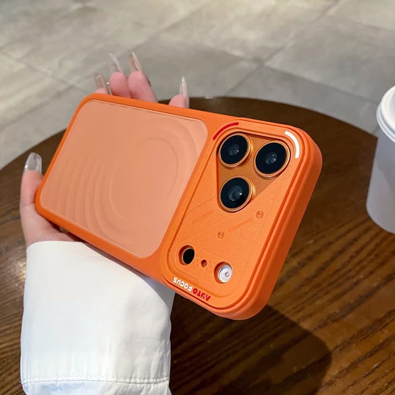 Magnetic Water Ripple for MagSafe Phone Case for iPhone 17 17pro max 16 Pro 15 14 13 Wireless Charge Hard Armor Shockproof Cover
