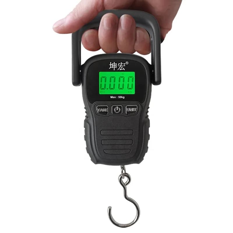 KH-DG-50 Portable Hanging Weighing Scale Digital Luggage Scale for Fishing Scale 50kg