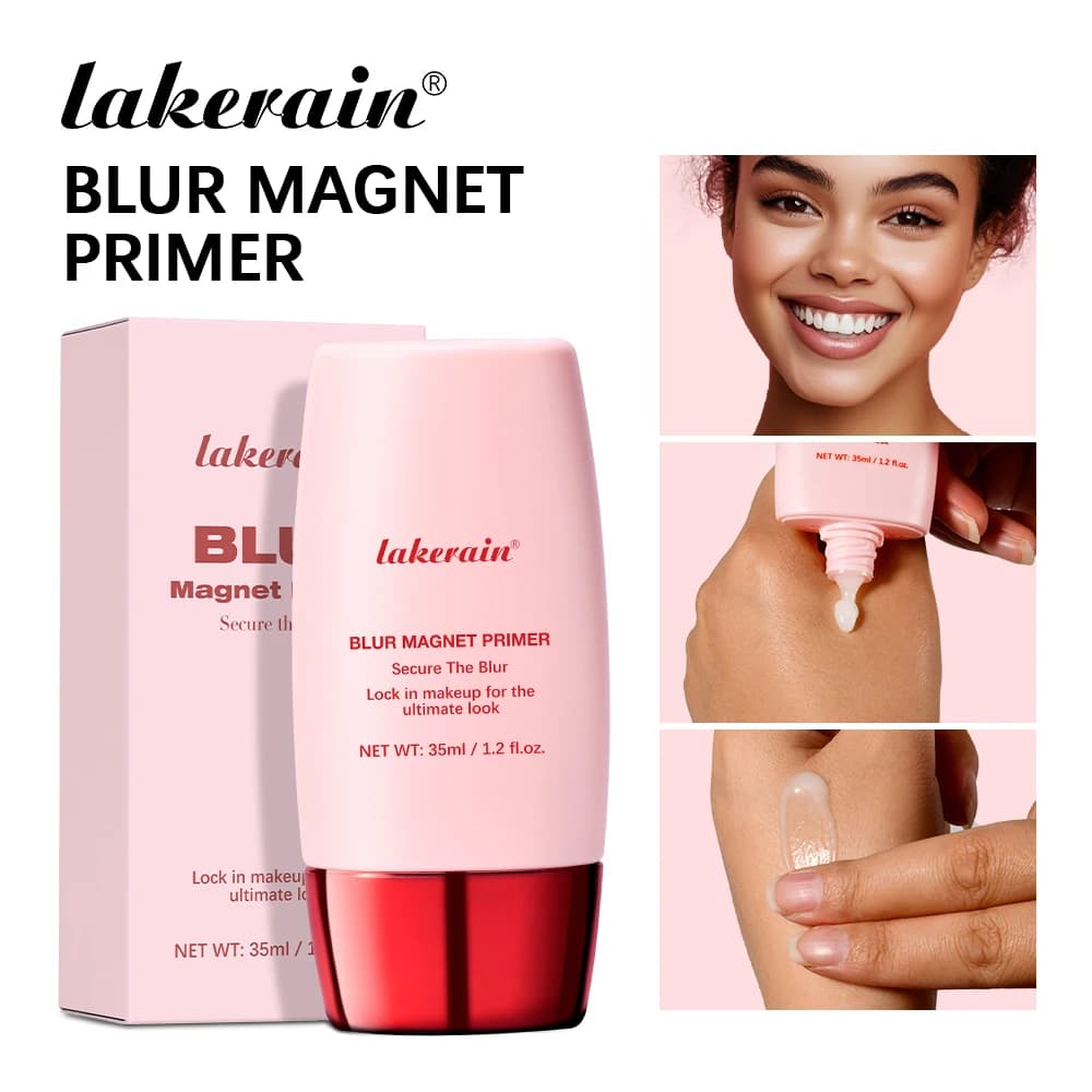 Lakerain Primer magnetico sfocato Finitura opaca Idratante sotto il trucco Base rassodante per la pelle Applicazione liscia Primer per texture leggera one size