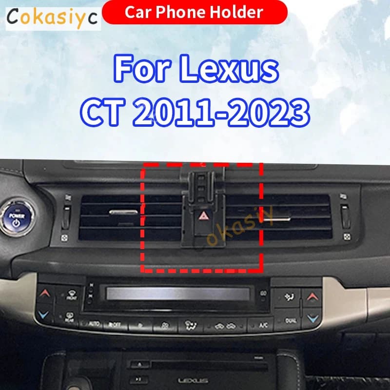 For Lexus CT200h A10 2011 2012-2022 2023 Car Phone Holder GPS Wireless Charging Gravity Mechanical Bracket Base Auto Accessories