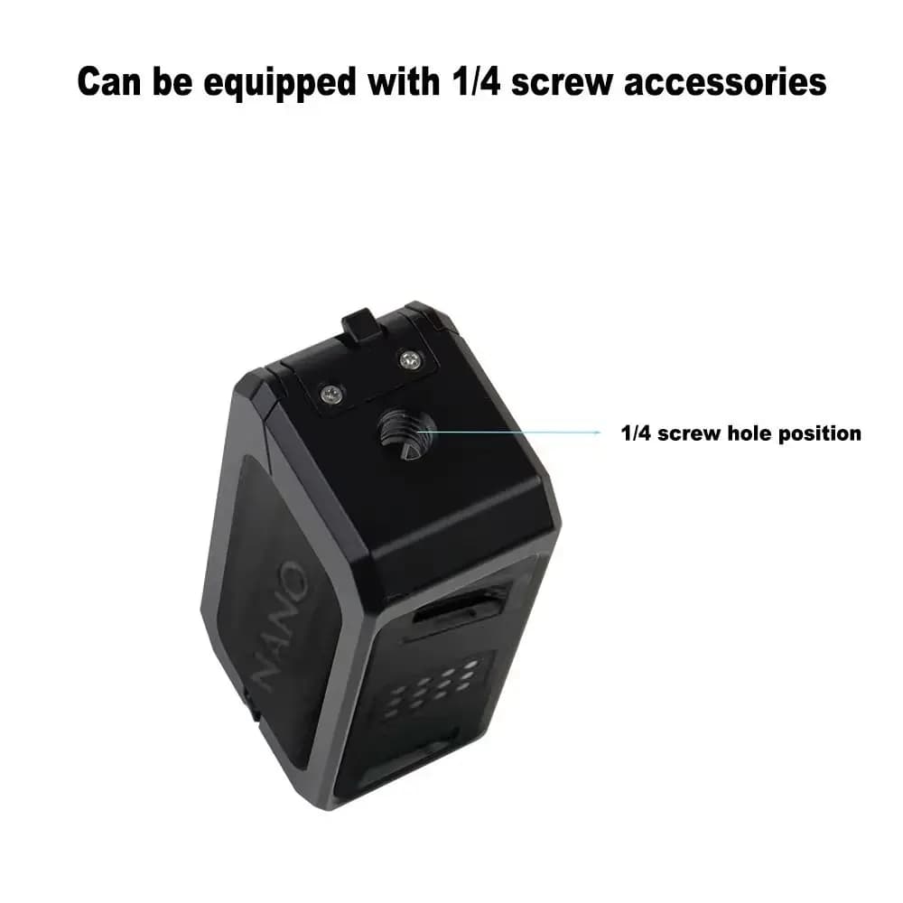 Custodia protettiva con telaio in lega di alluminio a sgancio rapido con supporto per pattino freddo Gabbia per conigli in metallo leggera per DJI Osmo Nano