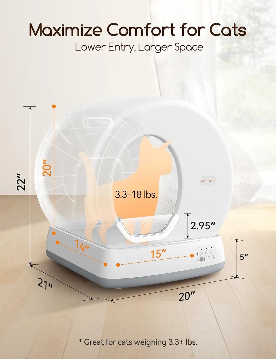 Automatic Self-Cleaning Cat Litter Box with Integrated Safety Protection for Multi-Cat Households Extra Customized Options Avail