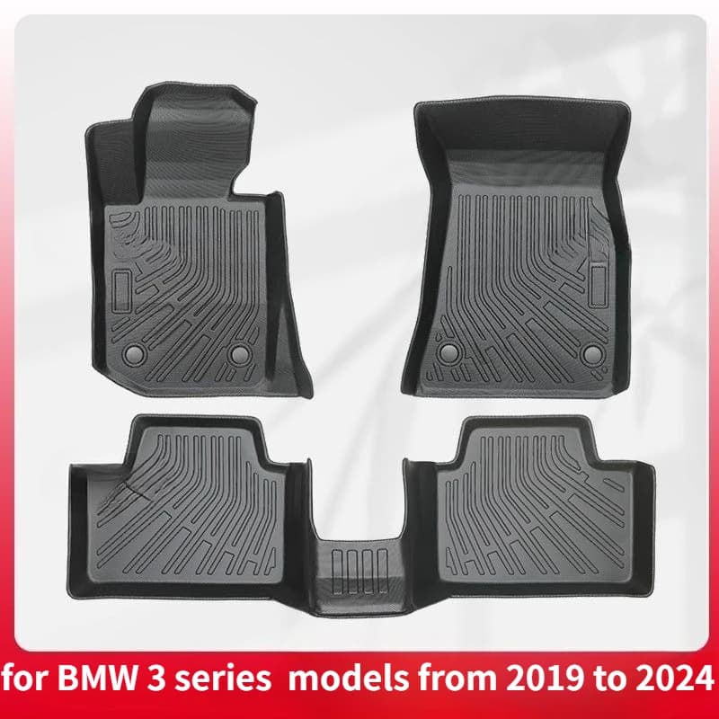 Suitable for BMW 3 series fuel-powered models from 2019 to 2024, TPE3D all-weather material TPE car floor mats