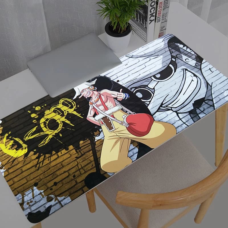 Tappetino per mouse grande One Piece, resistente, anime, per gamer, tappetino da scrivania per computer, moderno, per tastiera, laptop, XXL, tappetino da gioco.