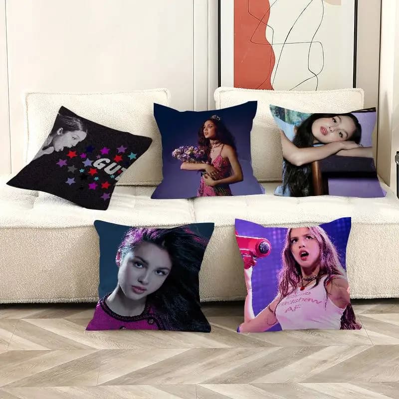 Hot Pop O-Olivia Rodrigo Fodera per cuscino, federa, cuscino decorativo per divano, decorazione per la casa