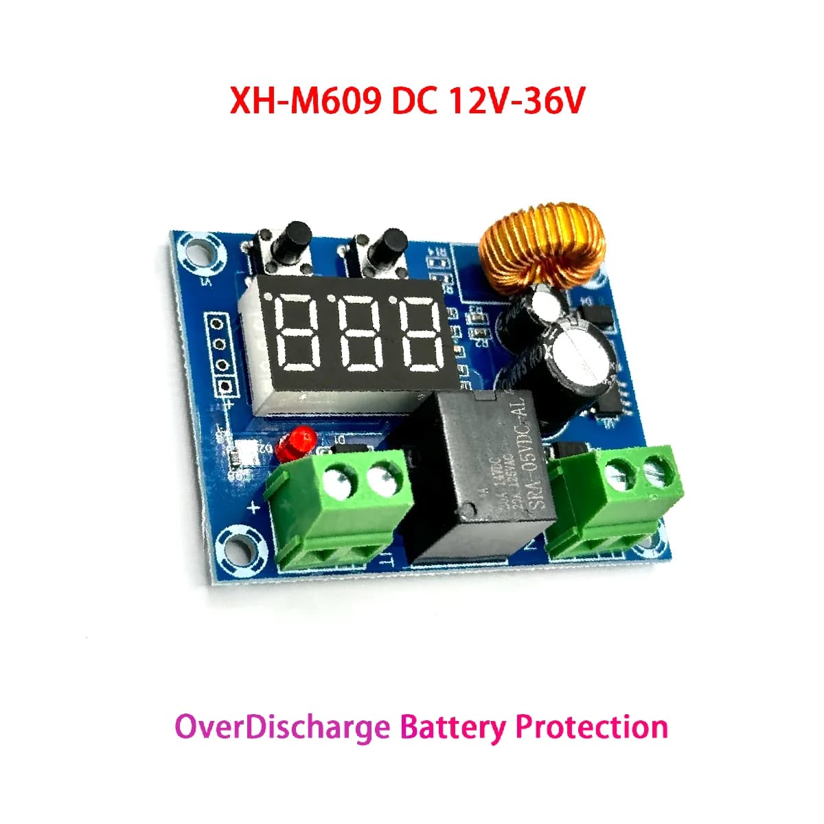 Estardyn XH-M609 Modulo caricabatterie DC 12V-36V Protezione da sovraccarico di tensione della batteria Scheda modulo di protezione da sottotensione precisa