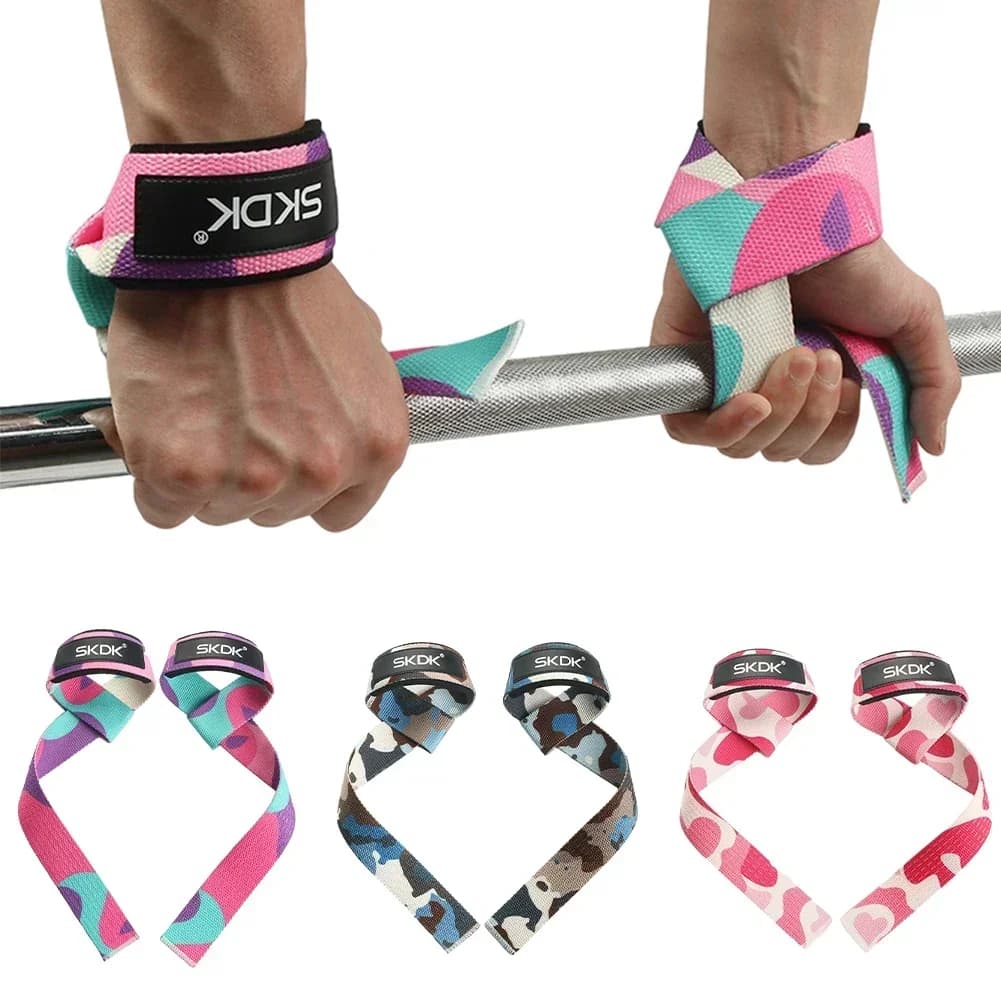 2 pezzi cinturini per sollevamento polso palestra sollevamento pesi cinturino per stacco cinturino in cotone duro con imbottitura in neoprene e silicone antiscivolo