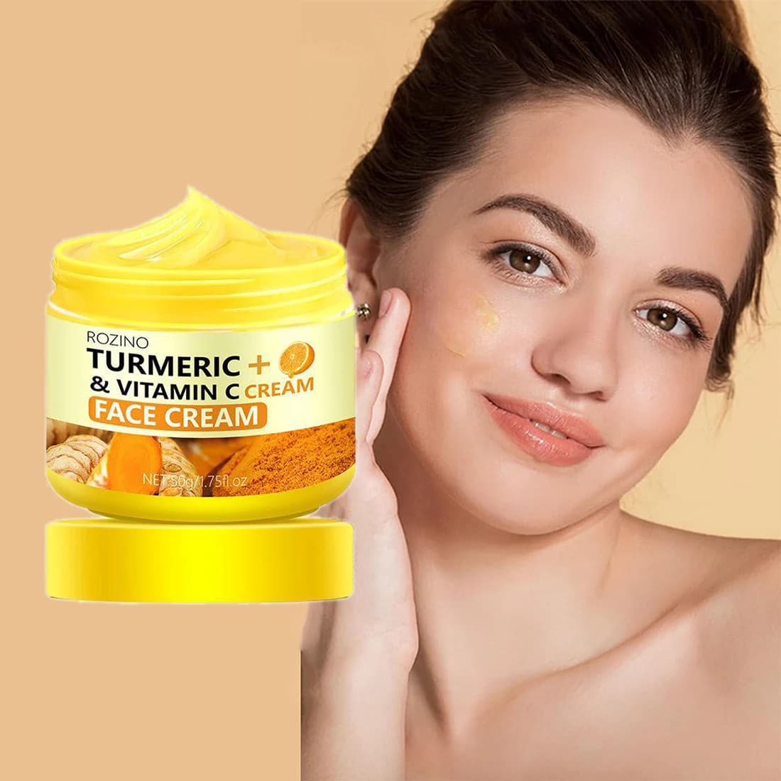 1/2 PCS Face cream moisturizer with vitamin C hydrating brightening soothing soothing for facial and body care