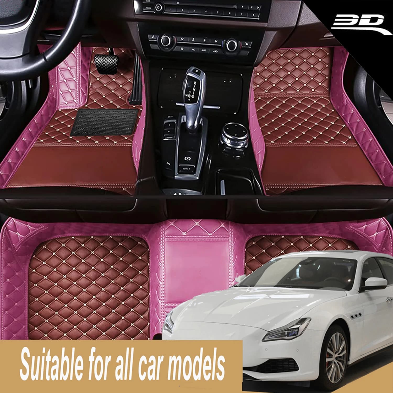 3D PU-leather Waterproof Custom Car Floor Mats For BYD Song Plus Seagull Seal 07 EV Carpets Foot Coche Accessorie Floor Liners