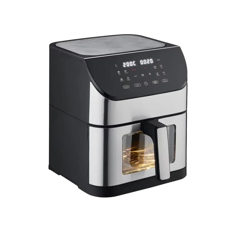 CBT 1500W Digital Visible Air Fryer 6L Home Appliance Stainless Steel Oil-Free Healthy Cooking for Households and Cars