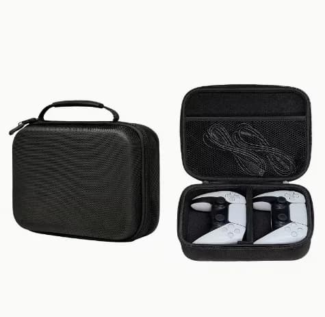 Dual controller storage bag portable EVA bag suitable for PS 5 PS 4 various game controllers, handles, game accessories