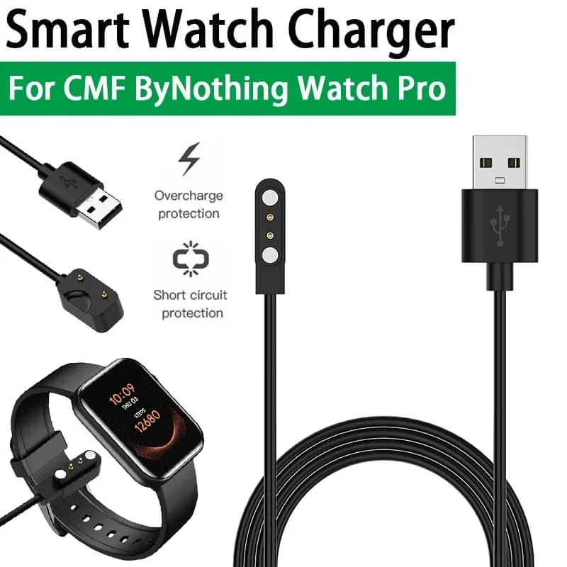 Caricabatterie per orologio per CMF ByNothing Watch Pro D395 Cavo di ricarica USB Dock di ricarica Cavo di ricarica USB magnetico Smart Watch