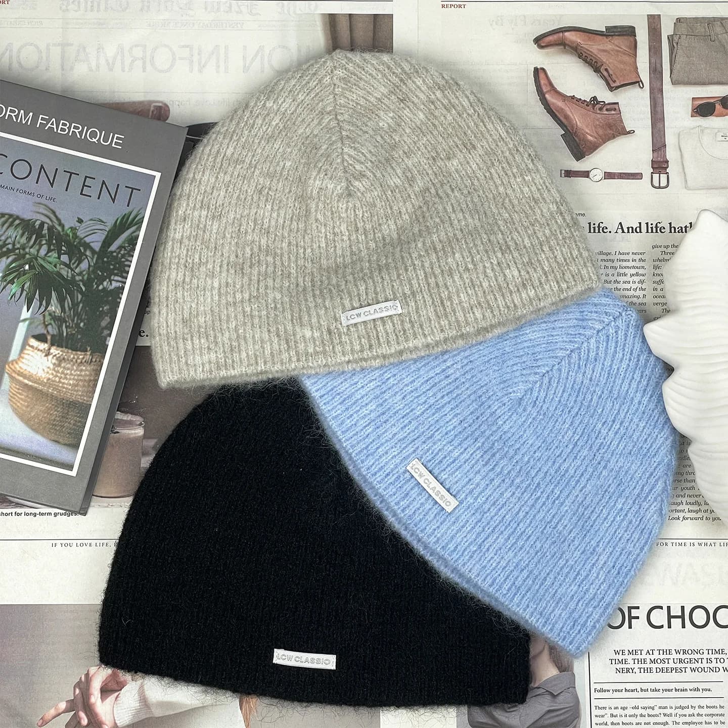 Unisex Winter Cap Maid, Simple, Versatile and Warm, Trendy for Street Style, Values Face, Casual, For Outer, For Women
