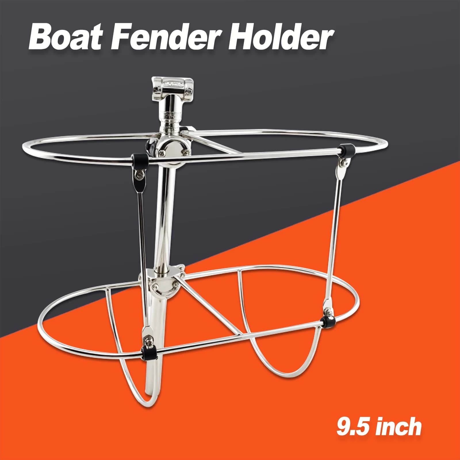 9.5 inch marine stainless steel folding double mudguard door for inflatable mudguards for boats