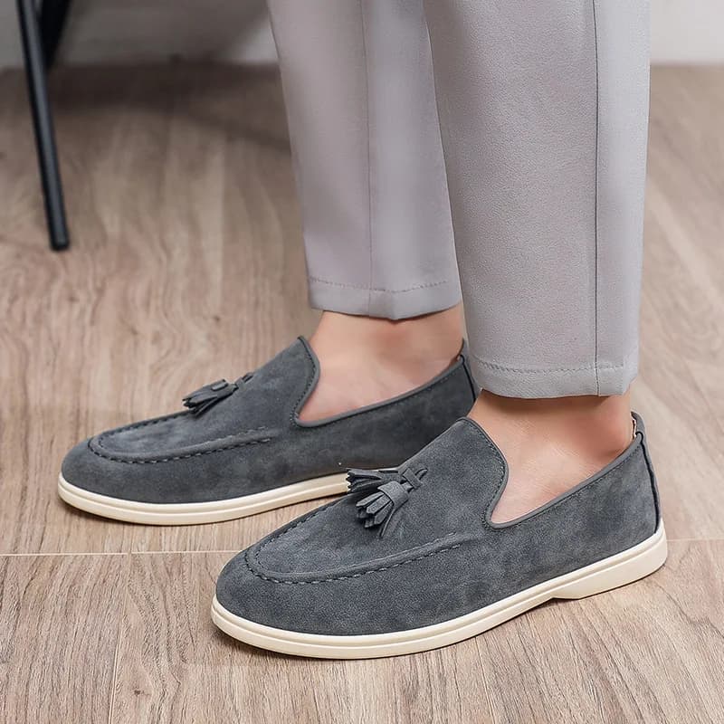 Moda plus size leggero set piede scarpe pigre scarpe singole da uomo scarpe da tavolo casual da lavoro