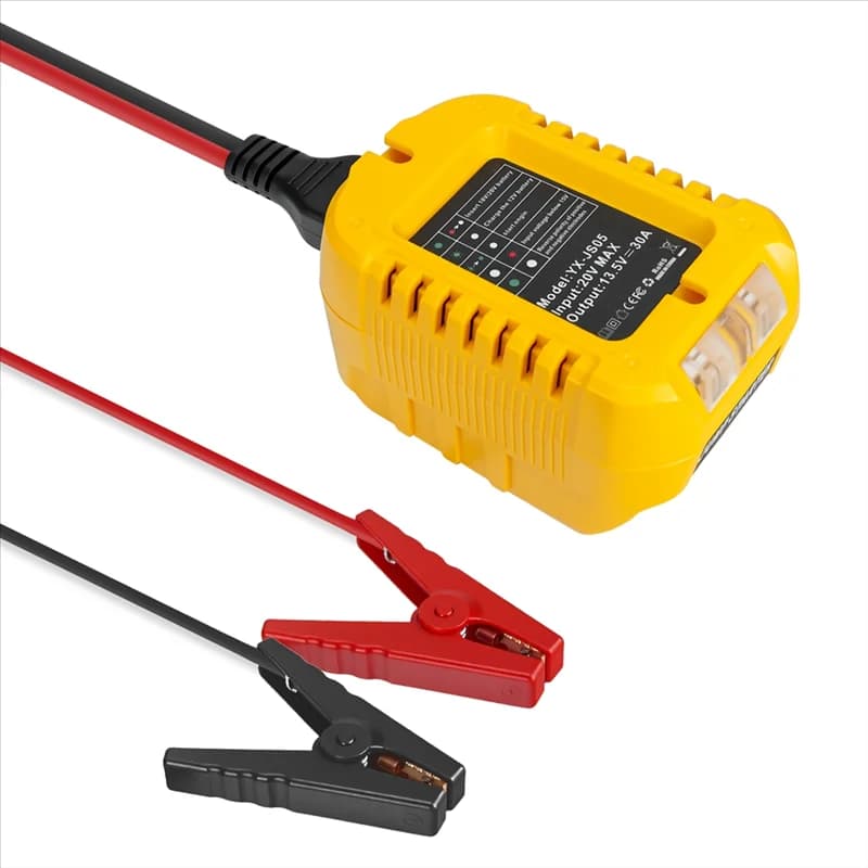 Per accenditore avviamento con clip per batteria da 20 V 10 AWG cavo booster per auto adattatore di alimentazione di emergenza automobilistica fai da te