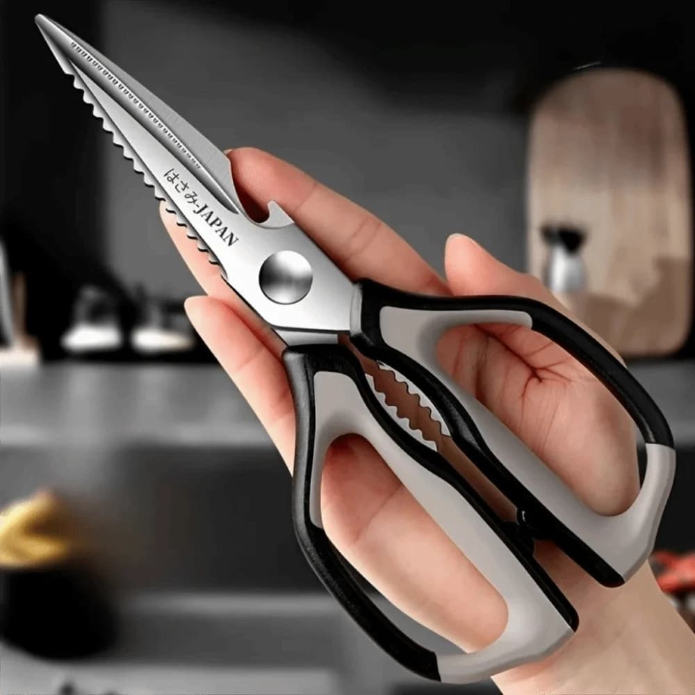 Heavy-duty Stainless Steel Chicken Bone Scissor Sharp Corrision-resistant Kitchen Scissor Ergonomic Handle Barbecue Shears