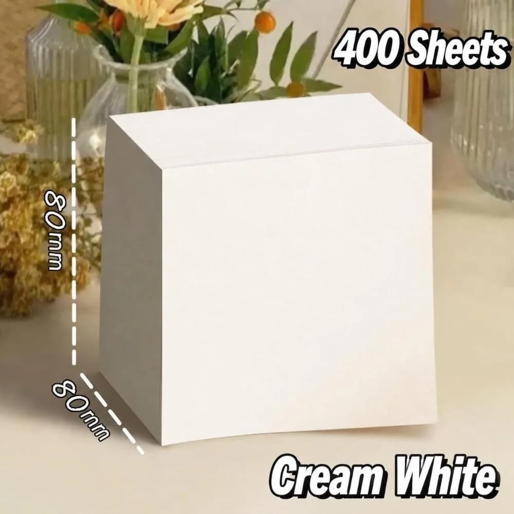 400 Sheets High Quality Tearable Sticky Notes Self-adhesive Kraft Paper Notepad Memo Pads Students