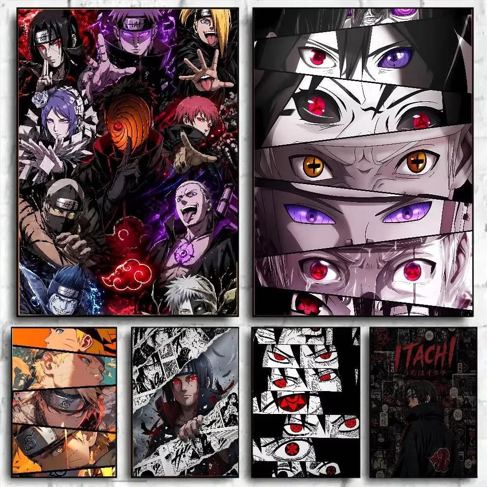 Diamond Painting Ltachi Kakashi Madar Sasuke Uzumakia Pain Diamond Mosaic Artwork Creative Handmade Home Office Decor Gift