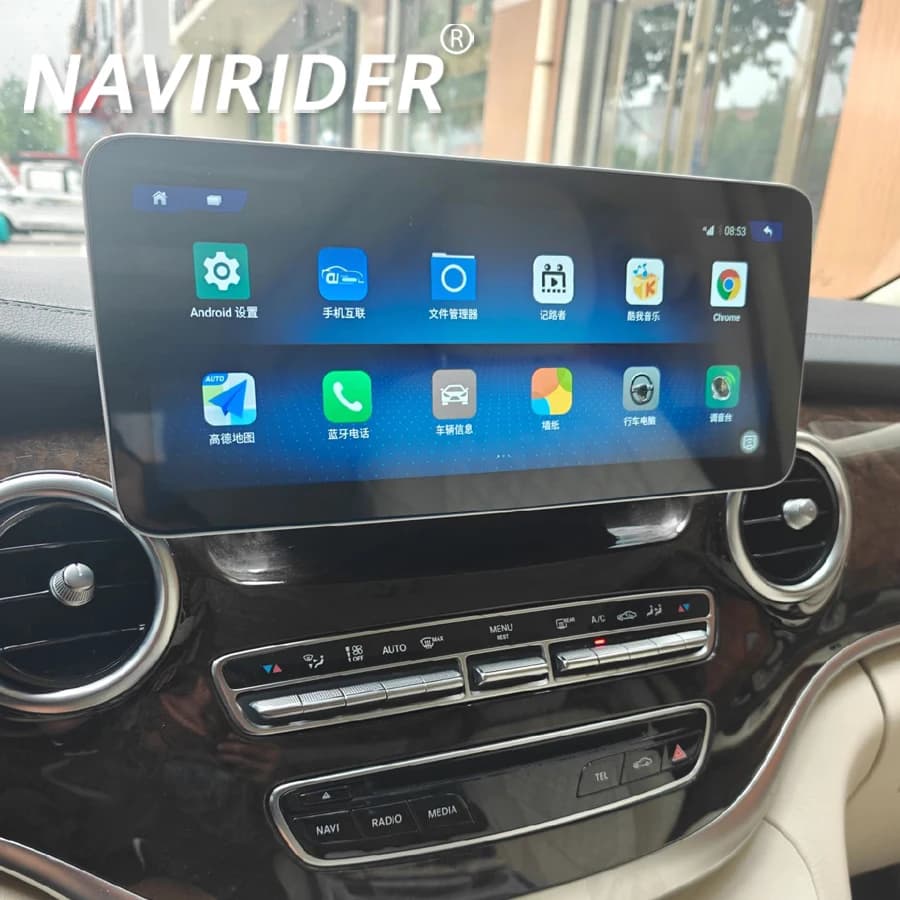 Per Mercedes Benz Classe V W447 V260 V250 V220 Android 13 Qled Schermo CarPlay Navigazione GPS Auto Radio Lettore Video Multimediale