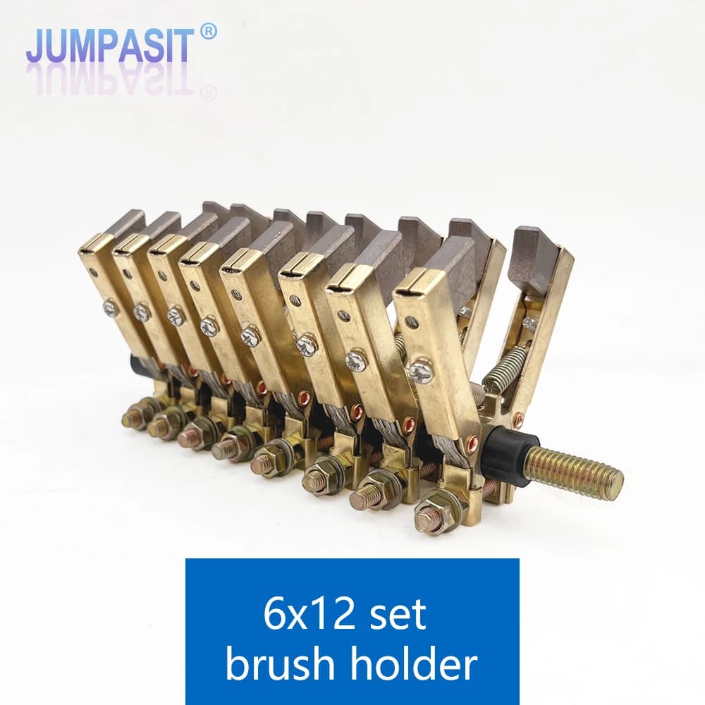 Jumpasit 8 pezzi per set 6x12 V Forma Rame Spazzole in carbonio Gruppo portaspazzole J204 J164 per motore con anello di contatto a 8 vie 13A 15A