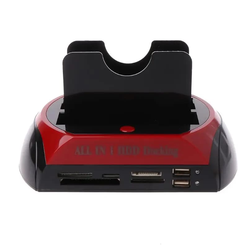 IDE SATA Dual All In 1 HDD Dock Docking Station Hard Disk Drive Hdd 2.5 3.5 Reader Usb 2.0 US custodia esterna