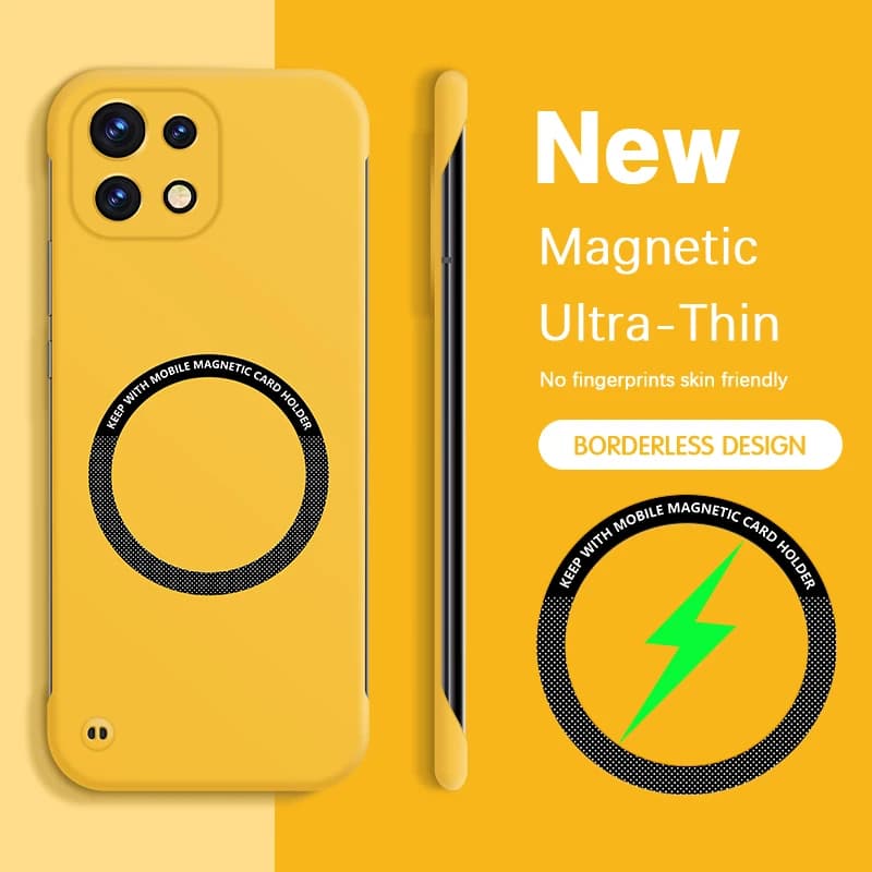 Cover Sottile e Rigida per Xiaomi Mi 11 Pro Ultra 11X Pro 11i HyperCharge Mi11 5G, Custodia Posteriore Senza Bordi con Ricarica Wireless Magnetica