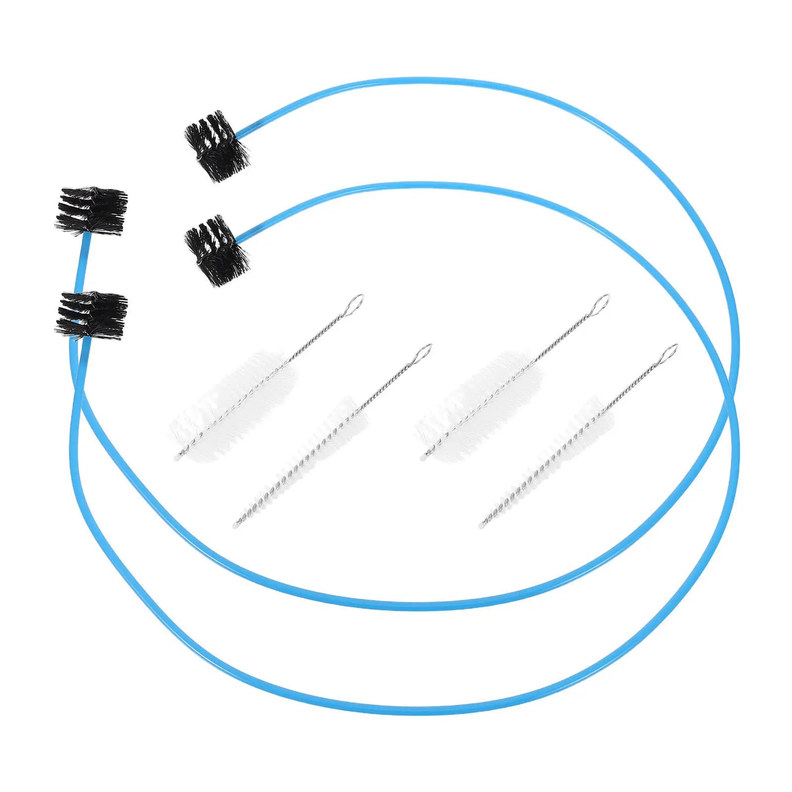 Set di 2 Spazzole in Nylon per Pulizia Profonda di Strumenti Musicali, Kit Flessibile per Strumenti in Ottone e Trombe