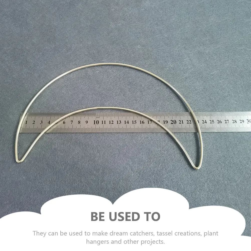 4Pcs Stars Moons Flowers Iron DIY Hoops Set High Quality Smooth Non Deformable Metal Rings for Dreamcatcher Craft Home Decor