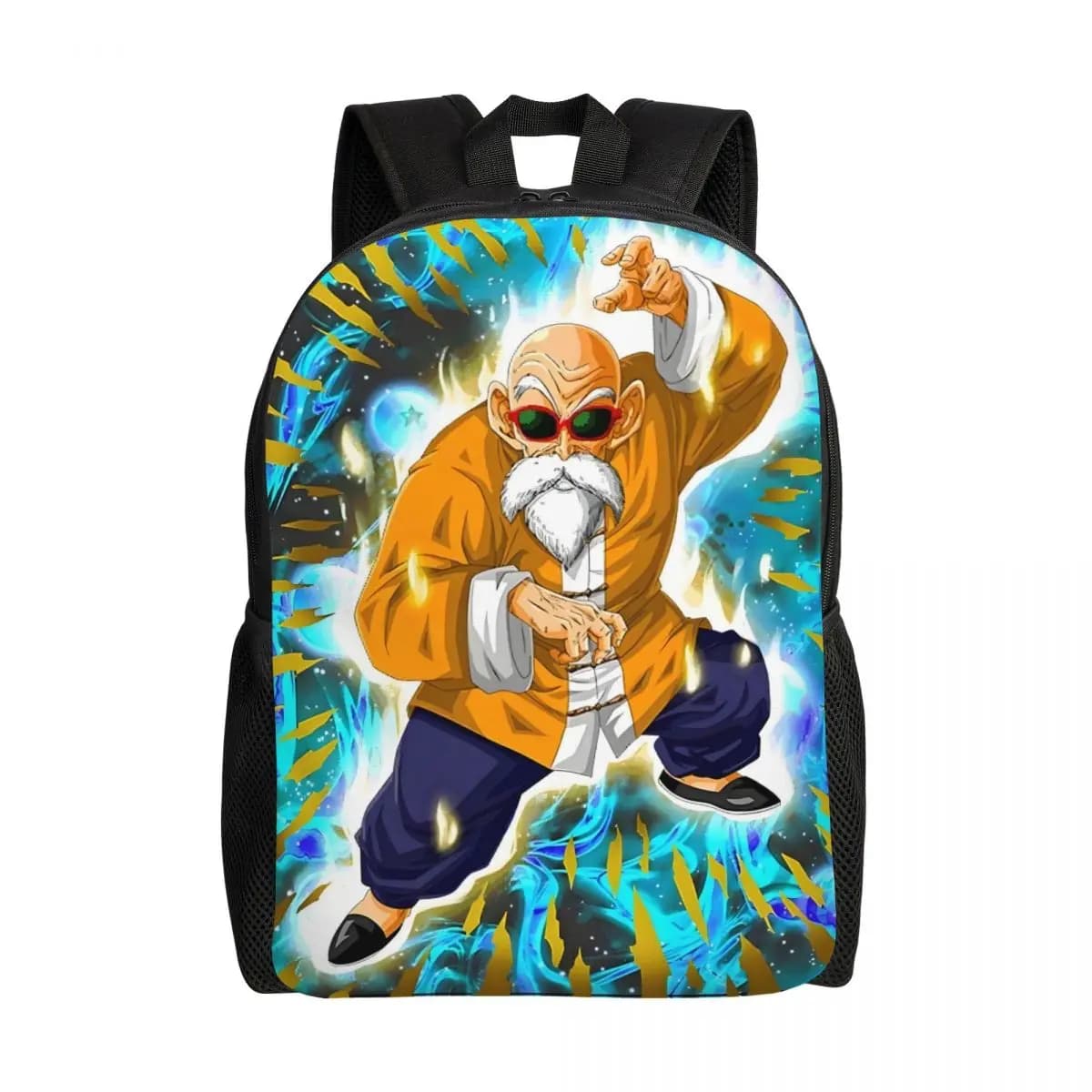 Custom Master Roshi Anime Laptop Backpack Men Women Basic Bookbag for School College Student Dragons Ball DBZ Bag