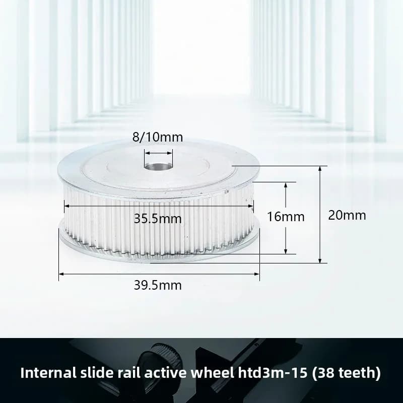 HTD3M-15 Timing Belt drive Pulley 30 60 72 Teeth 3M Bore 8 10mm pinion driven gear for 3d printer and laser engraving machine