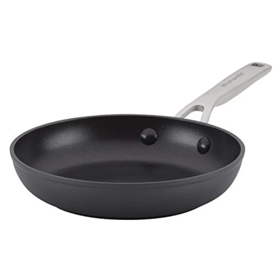Hard-Anodized Induction Nonstick Frying Pan, 8.25-Inch, Matte Black Small Pan