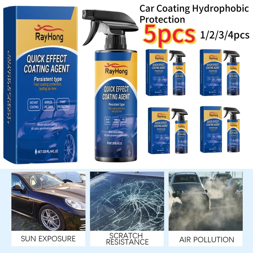 1-5pcs 120ml Auto Rivestimento Liquido In Ceramica Spray Nano Cristallo Strato Idrofobico Agente Lucidante Vernice Ad Alto Lucido Cera di Protezione Auto