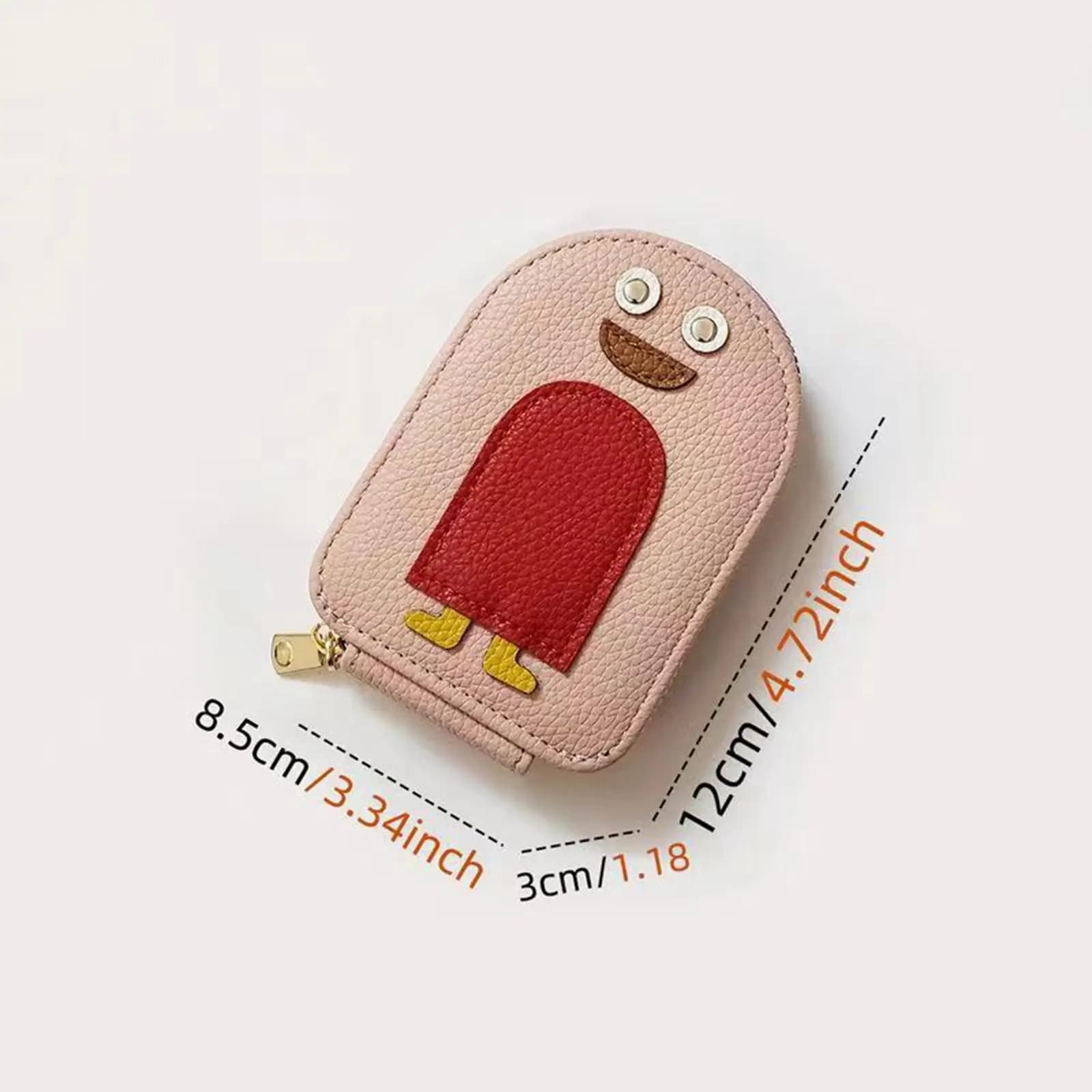Credit Card Holder Purse Cute Penguin Portable Stylish Coin Purse for Street Shopping Travel Commuting Valentines Day Gifts