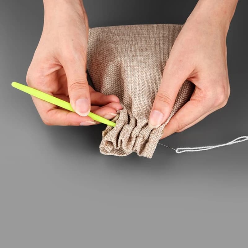 Lingua uncinetto strumento per tessitura domestica cucito fai da te estensioni dei capelli con perline manico in plastica a testa sottile uncinetto