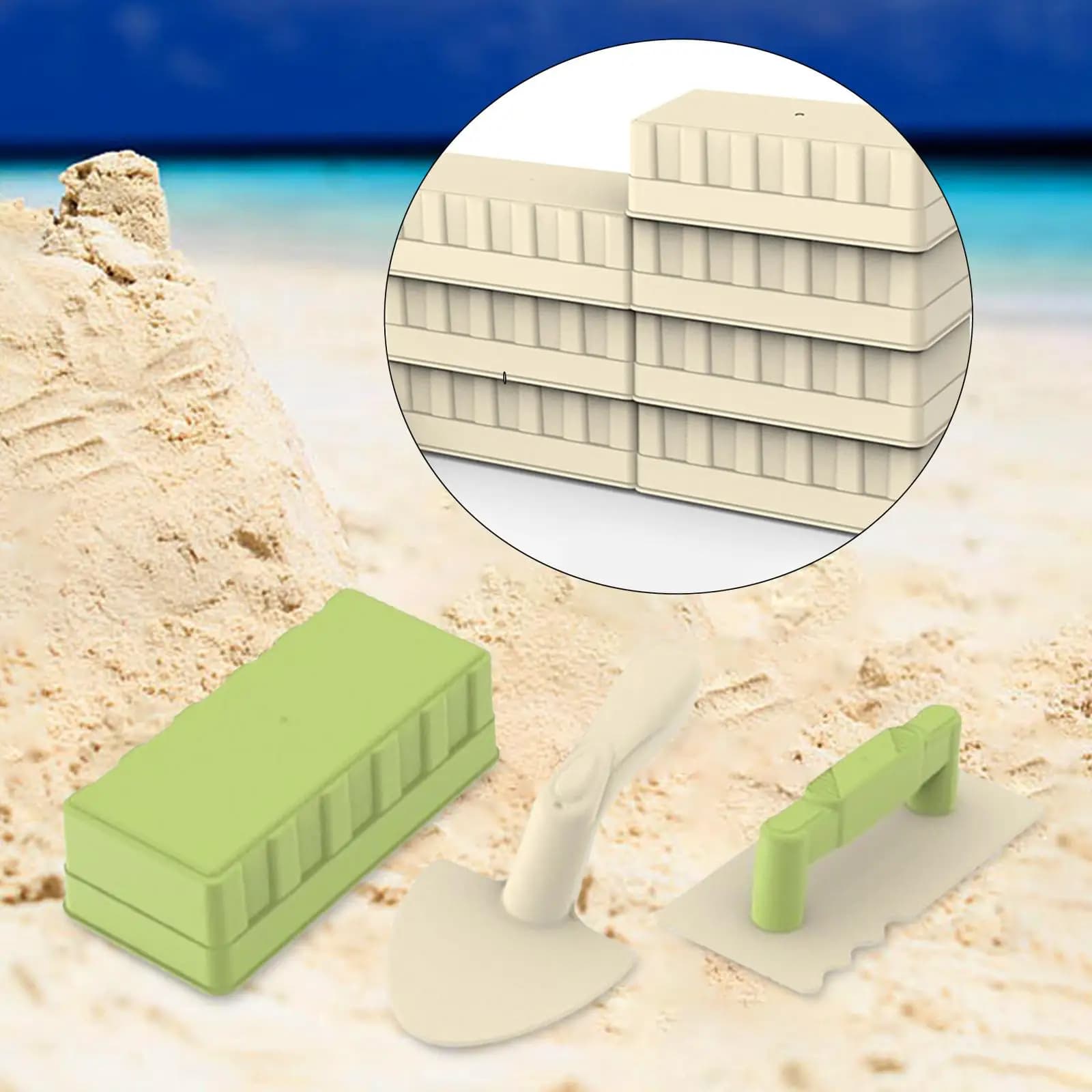 Castello di sabbia che fa strumenti giocattoli da spiaggia giochi estivi all'aperto strumenti per castello da spiaggia Sandbox gioca a giocattoli di sabbia per ragazzi regali bambini bambini