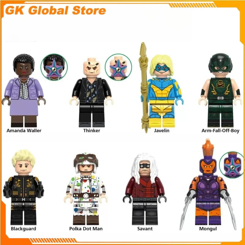 Nuova Statuetta da 5cm di Supereroe, Modello da Collezione, Blocchi da Costruzione, Decorazione da Scrivania, Ornamenti, Puzzle per Bambini, Regalo Giocattolo
