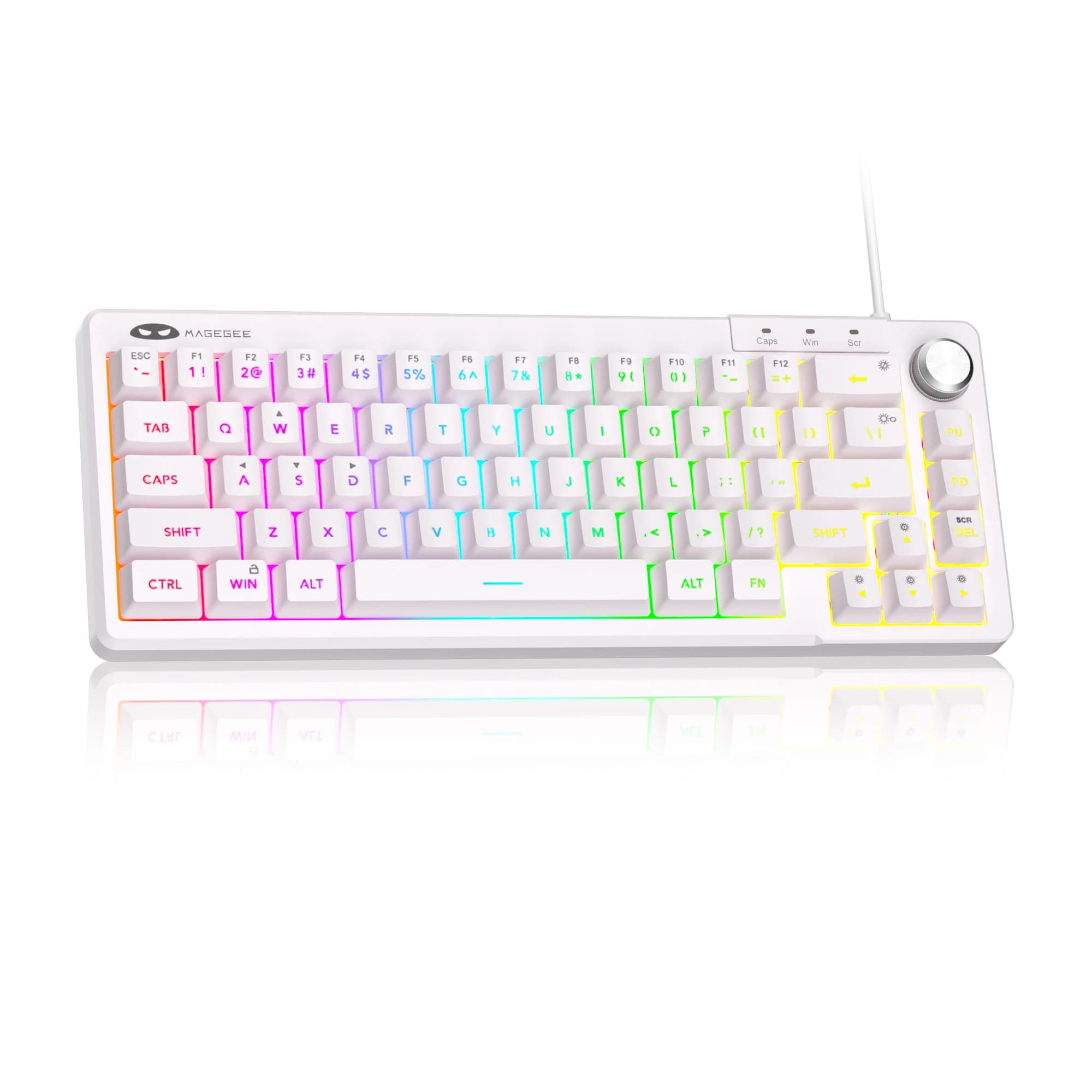 Tastiera da gioco MageGee TS68 Mini 60% RGB Tastiera da gioco RGB cablata da 68 tasti con personalizzato