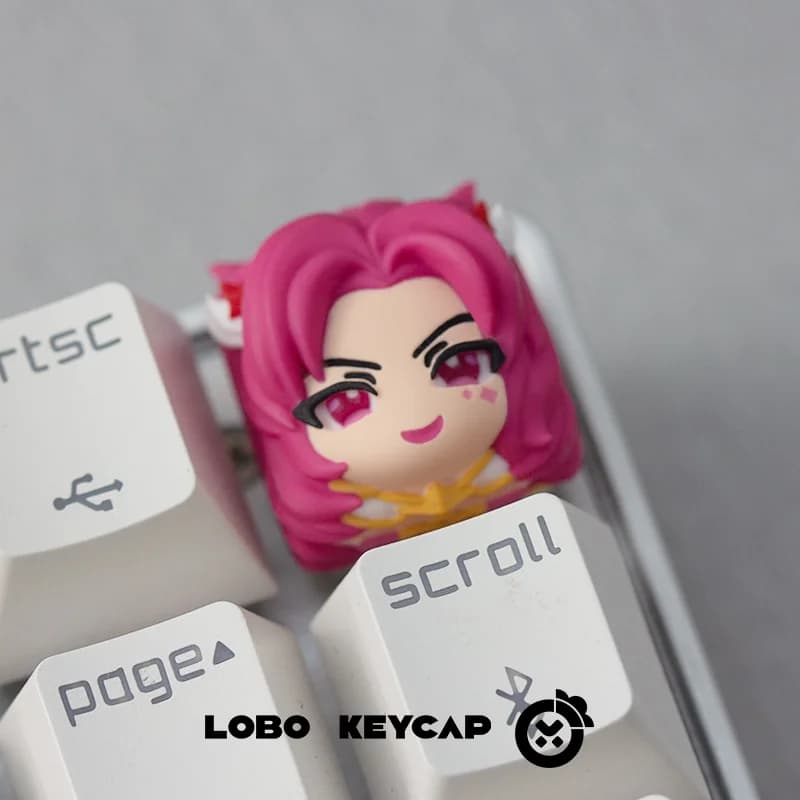 Keycaps per Tastiera Meccanica Fai-da-Te 'Goddess Story Kaisa', Keycaps Personalizzati per Tastiera Meccanica a Croce, Regalo e Giocattolo per PC