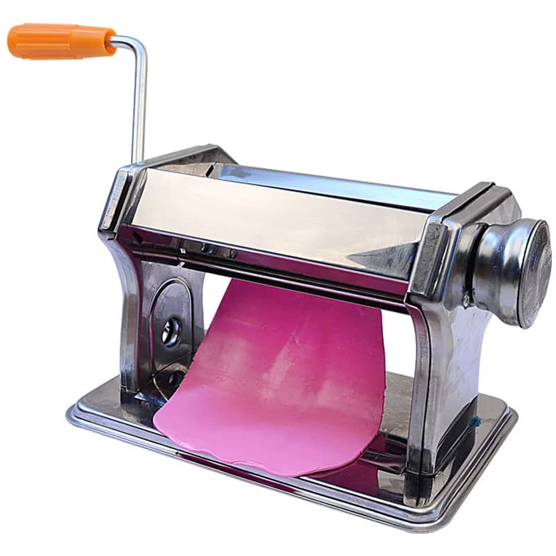 Pressa per argilla polimerica a manovella in acciaio inossidabile Laminatrice per pressa fatta a mano Strumenti per pasta Gadget artigianali fai-da-te Strumenti per argilla polimerica