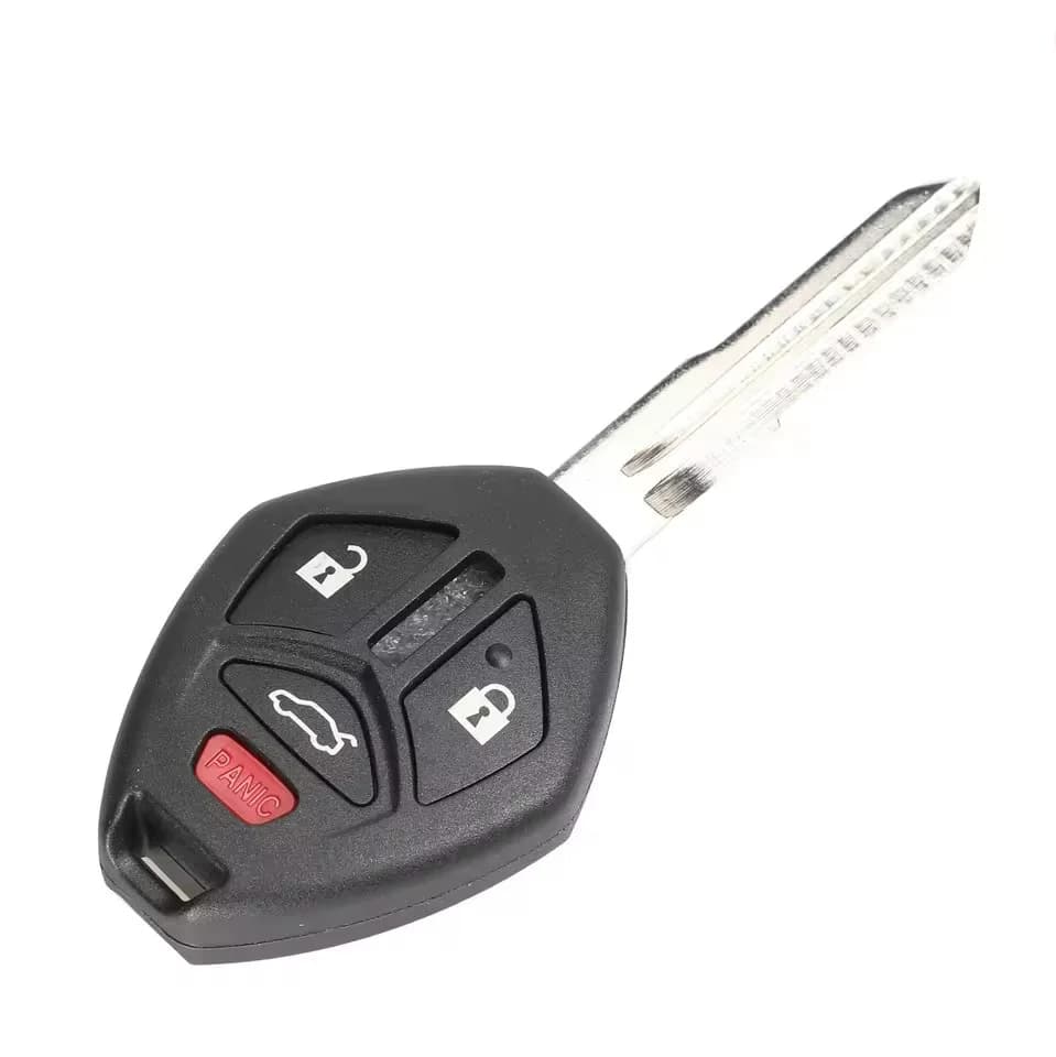 Adatto per Mitsubishi Lancer a 2 tasti, 3 tasti, 4 punti, Outlander Lancer, custodia per chiave per auto con telecomando a scheda dritta