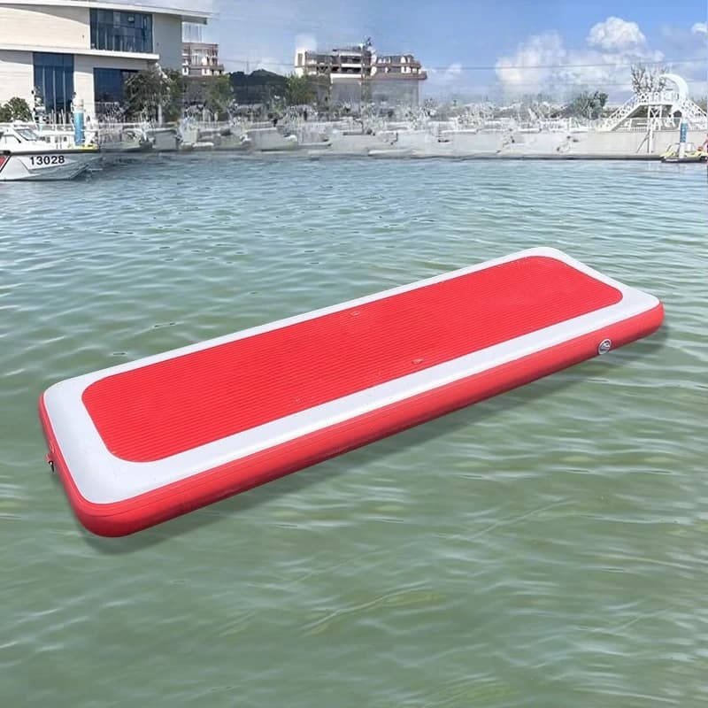 inflatable yoga mat red gym mat protective mat for gymnastics inflatable water bed floating inflatable