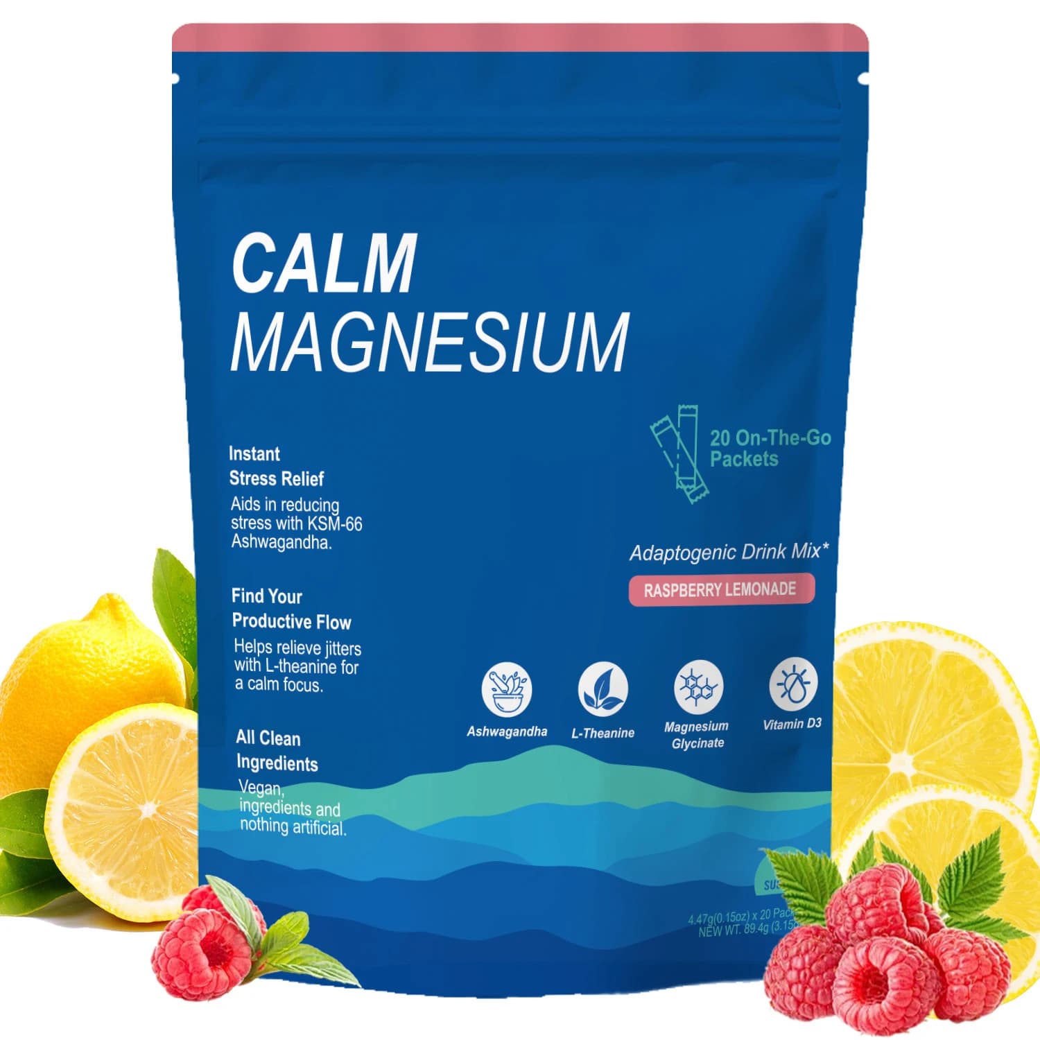 Electrolyte vitamin supplement mix of powdered drinks for relaxation - It soothes the mind Allevia anxiety Promotes muscle recovery