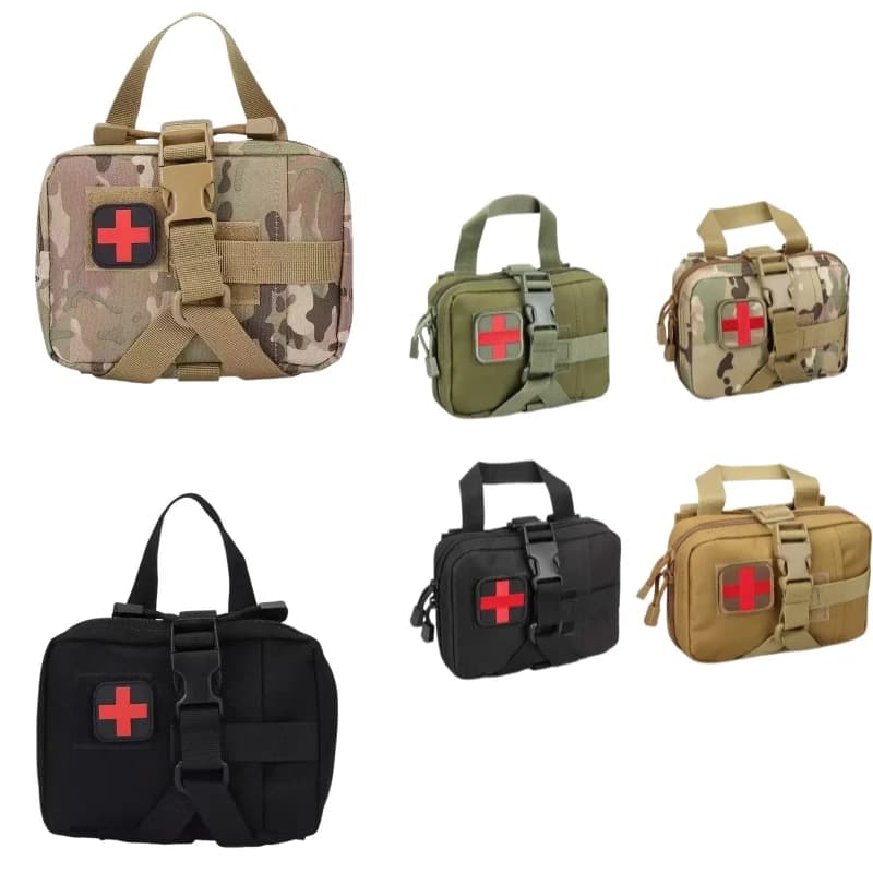 Kit di Pronto Soccorso Tattico Aggiornato, Borsa EMT con Sistema Molle, Kit Medico IFAK Staccabile per Viaggi, Escursioni e Sopravvivenza