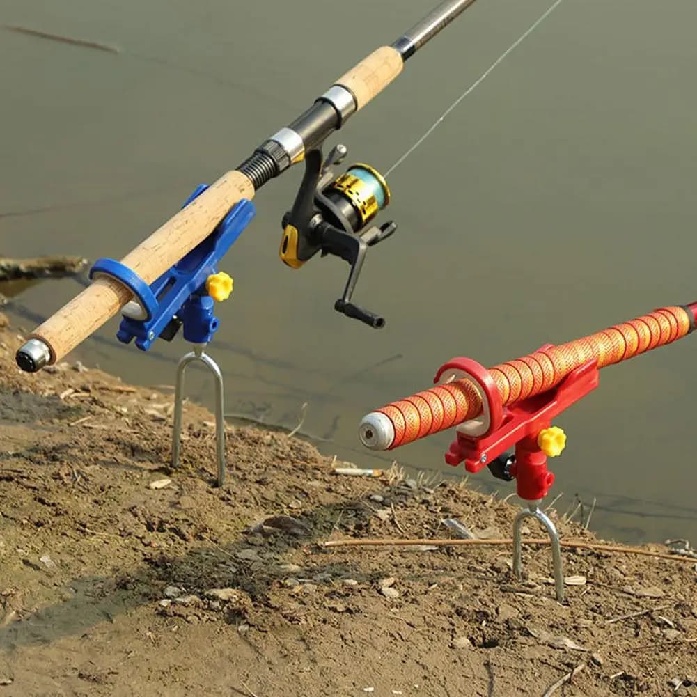 Supporto per Canna da Pesca Autobloccante - Supporto da Terra in ABS Rinforzato, Regolabile per Attrezzatura da Pesca da Riva
