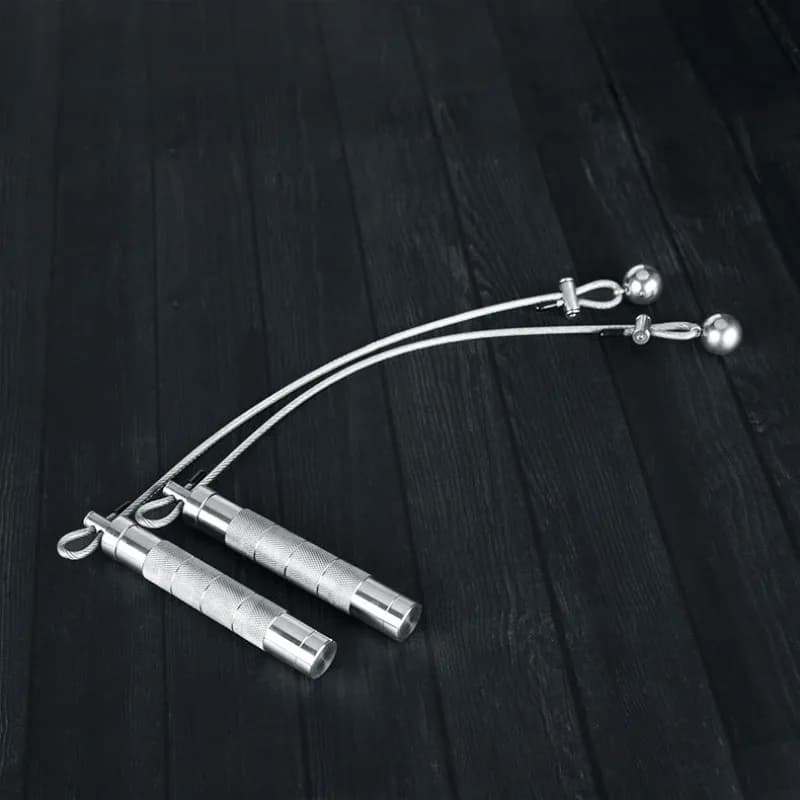 Cordless Stainless Steel Jump Rope with Bearings, Fat Burning Weight Loss Skipping Rope, Portable Fitness Training Equipment