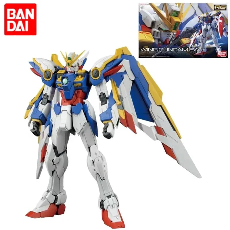 Bandai Originale Anime Figura Gundam RG 20 1/144 XXXG-01W WING Gundam EW VER.KA Edizione Modello di Montaggio Anime Action Figures Giocattoli