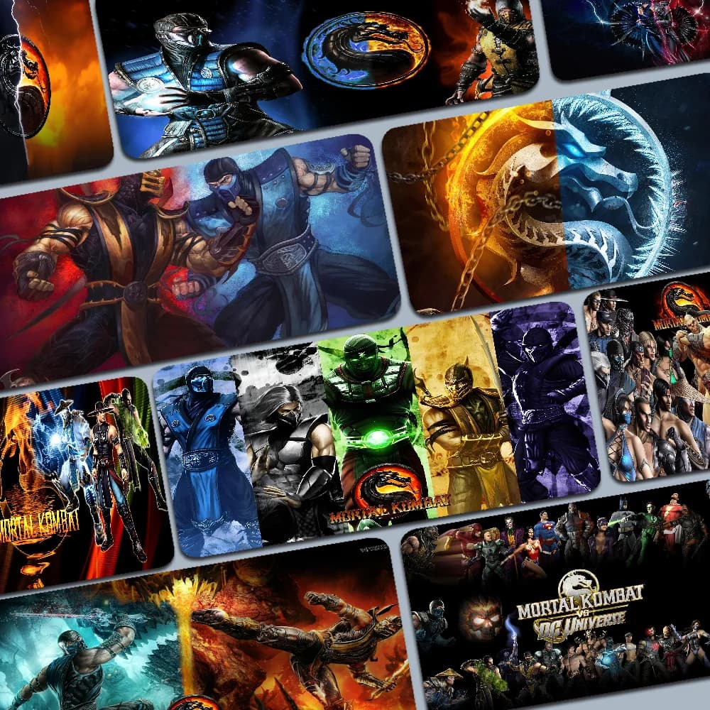Mortal Kombat Character Mousepad Boy Pad tappetino per mouse da gioco in gomma naturale dimensioni per Gaming World of tanks CS GO Zelda