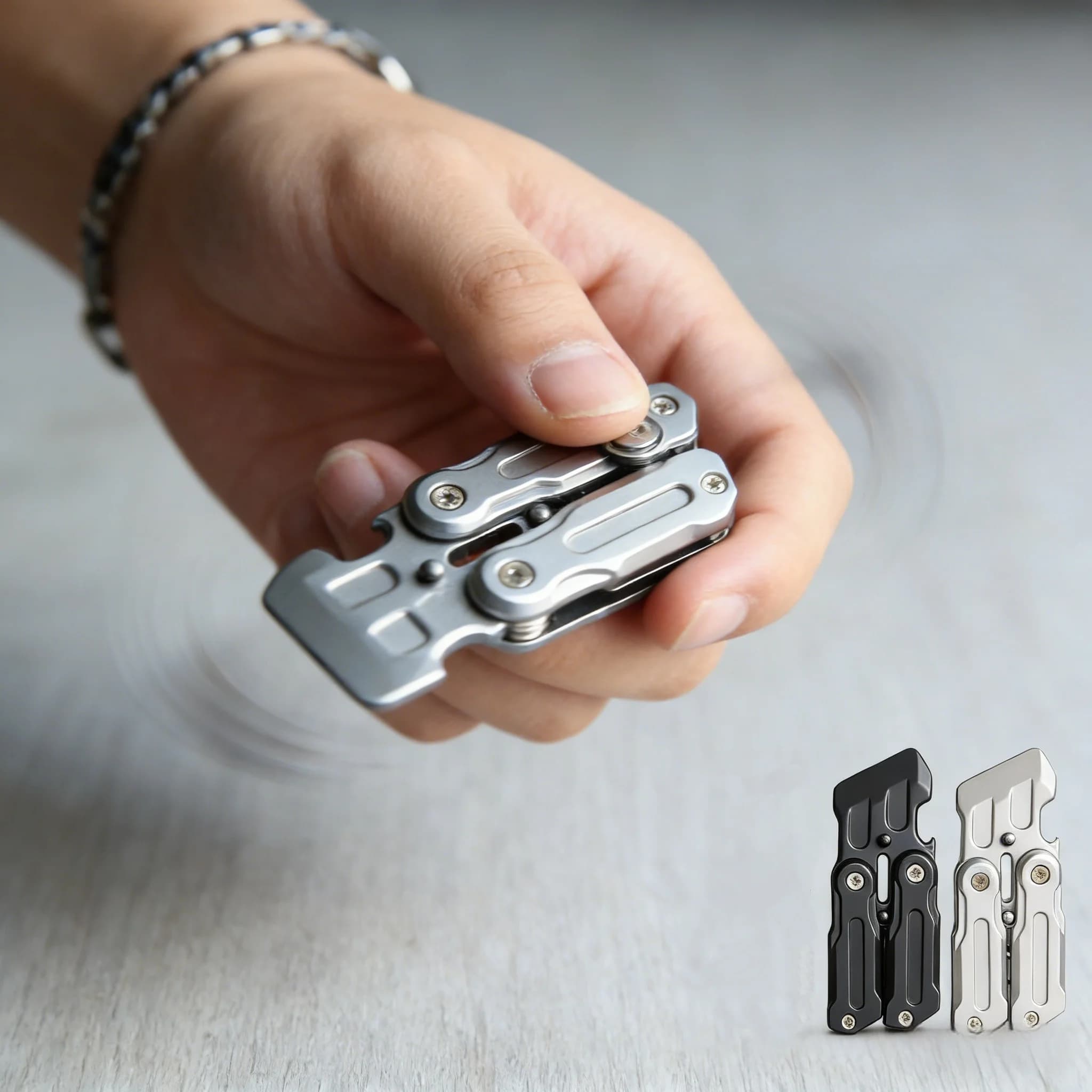 Giocattolo sensoriale antistress in metallo con moneta Fidget Spinner EDC a forma di farfalla per adulti Regalo portatile per festival di sollievo dall'ansia